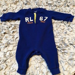 Royal Blue Polo Ralph Lauren onesie